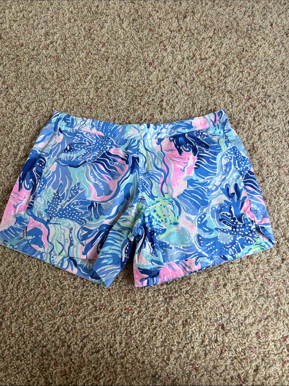 Lilly Pulitzer Blue Pink Green Patterned Women’s Shorts